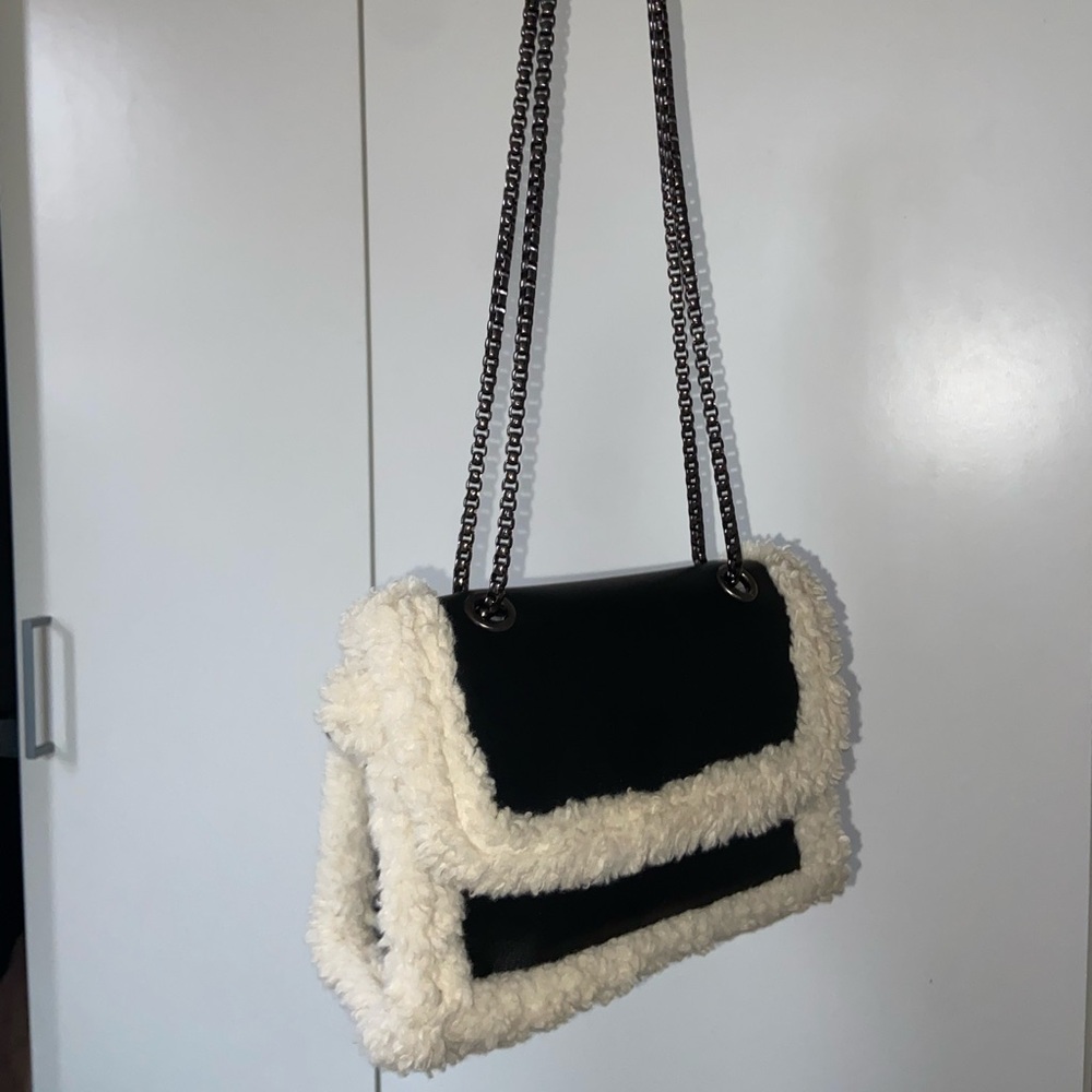 Purse with Fur Border